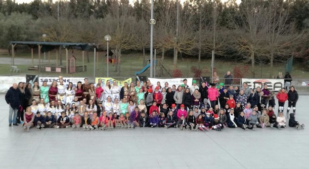 Foto di gruppo saggio Skating Frascati