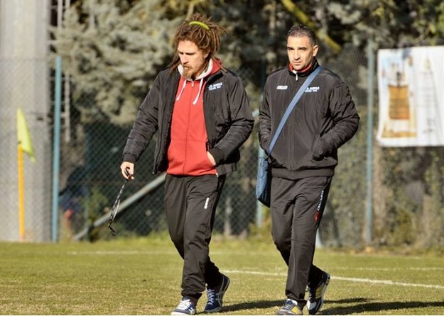 Campolo (a sinistra) tecnico del Morolo (foto Ponzi)