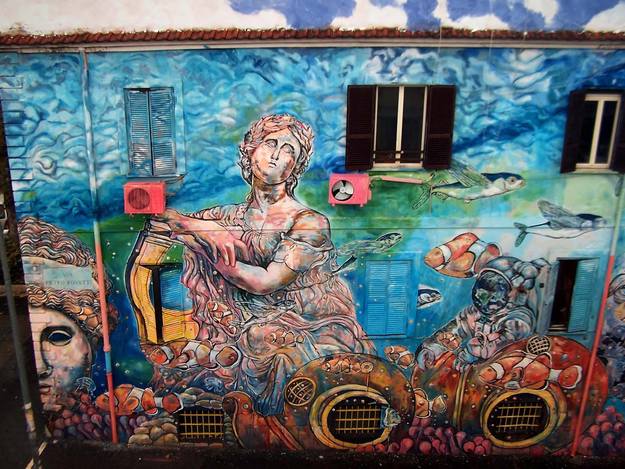 Street Art sui muri del quartiere