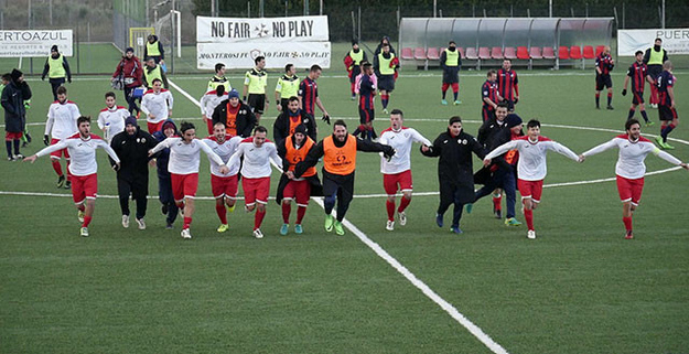 Il Monterosi esulta al termine del match (foto ©Monterosi FC)