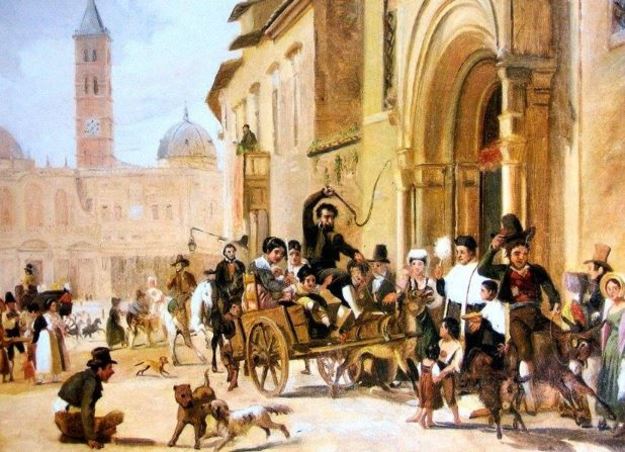 La benedizione degli animali a Sant’Antonio Abate (Wilhelm Mastrand 1838)