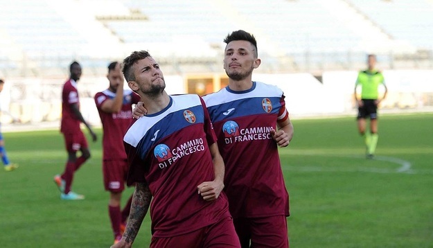 L&apos;attaccante del Rieti Marcheggiani ©rieticalcio.it