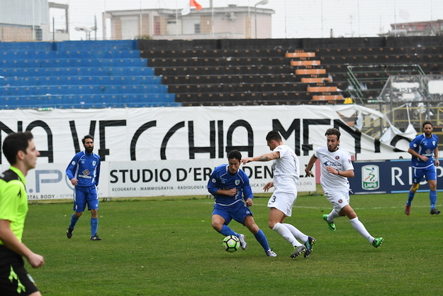 Marciano in azione: un gol ed un rigore sbagliato (Foto Paolo Lori)