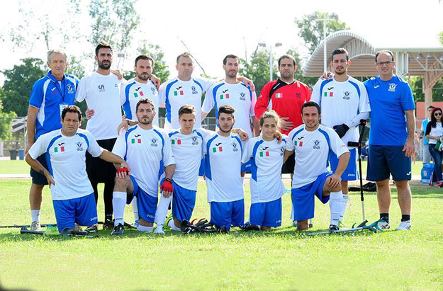 Gli azzurri del ct Vergnani
