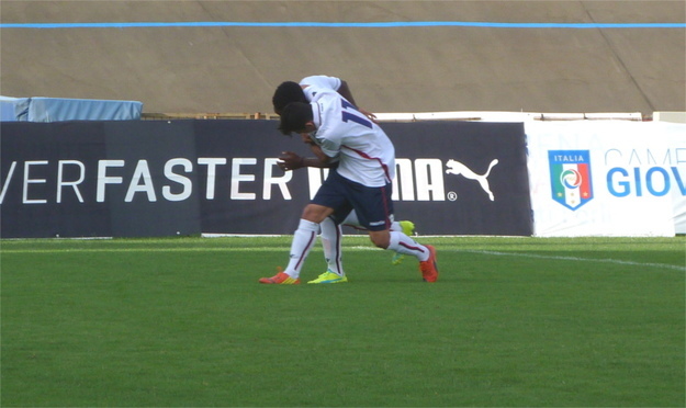 Esulta Djibril (foto GazReg)