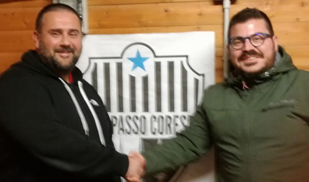 Giuseppe Orlando (destra) con il Presidente