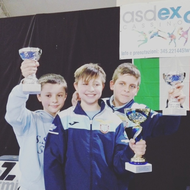 Leonardo Cetroni, Lorenzo Fabrizi e Niccolò Paoletti (foto Cetroni)