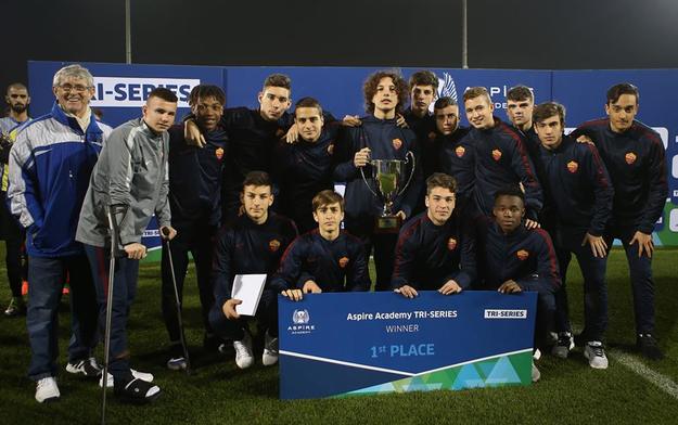 L&apos;Under 16 della Roma conquista le Tri Series © Aspire Academy