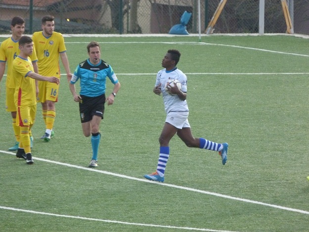 Kouan dopo l&apos;1-1 (Foto GazReg)