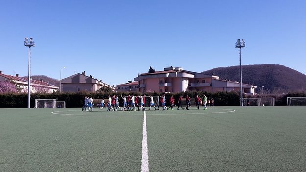 L&apos;inizio del match (Foto©Facebook/Rieti2003)