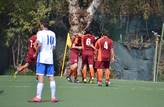 L&apos;esultanza della Romulea dopo il primo gol ©Torrisi