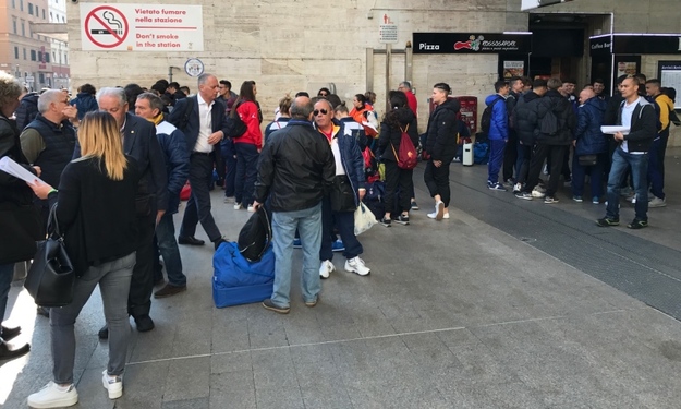 Il Cr Lazio alla stazione Termini di Roma ©GazReg
