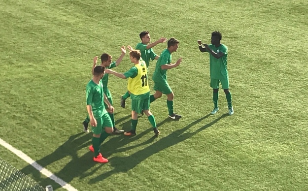 L&apos;esultanza dei ragazzi di Ippoliti dopo il 2-1 ©GazReg