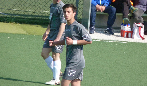 Alessio Di Marco in campo durante l&apos;ultimo match contro il Tor di Quinto ©Gazzetta Regionale