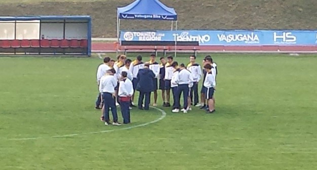 La Rappresentativa del Lazio tasta il terreno di gioco 