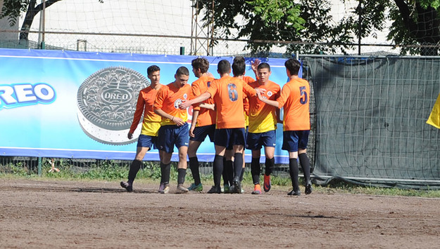 L&apos;esultanza della Totti Soccer School ©Del Gobbo