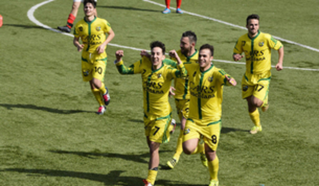 Esulta l&apos;Atletico Lariano