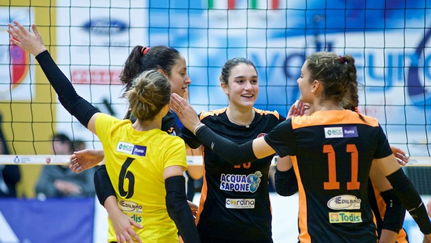 Esulta l&apos;Olimpia Roma (©Trissati)