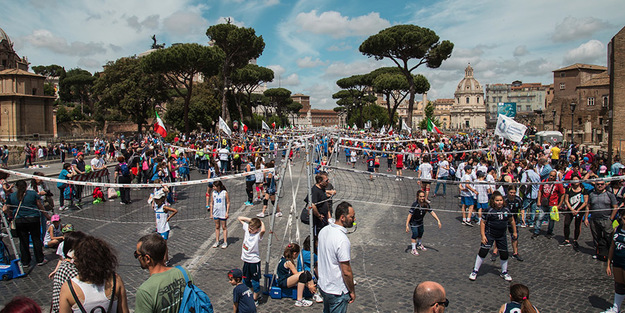 Oltre 5000 bambini in campo ai Fori Imperiali (Foto ©Luca Liccione)
