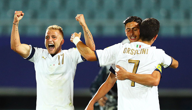 Esulta l&apos;Italia ©Maddie Meyer-FIFA/figc.it