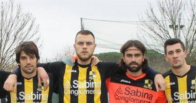 Amoroso accanto a Viola nel La Sabina (foto Facebook)