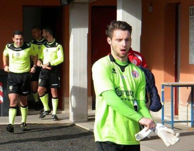 Baldoni con la maglia del Real Monterotondo Scalo