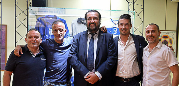 Da sinistra Quattrini, Rubei, il presidente Montemurro, Bacaro e Caleca