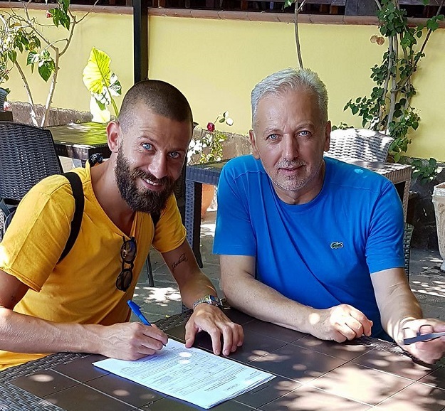 Mallozzi insieme al patron Maddaluna