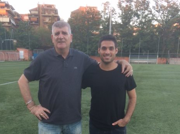 D&apos;Angelo in compagnia di mister Montella
