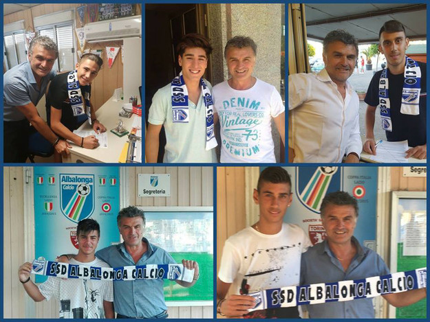 I nuovi innesti dell&apos;Albalonga (©Facebook)