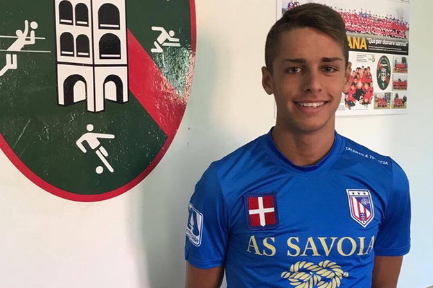 Francesco Cirelli con la nuova maglia