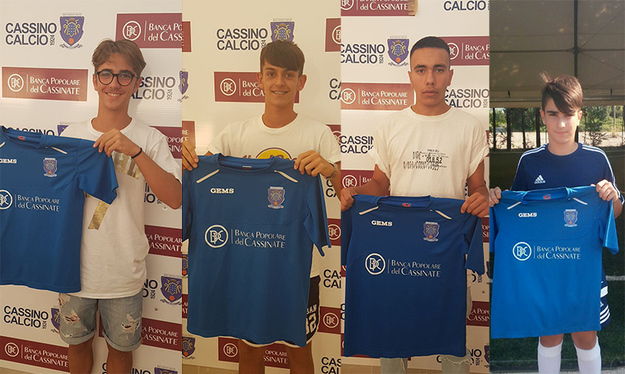 I 4 nuovi arrivi ©Facebook/SoccerAcademyCassino