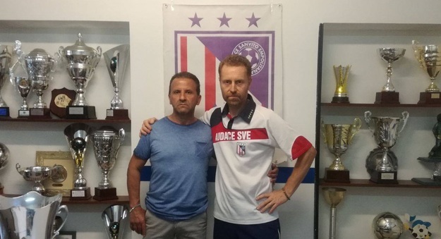 Il ds Dino Giudice con il tecnico dei 2003 Colaneri