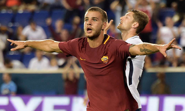 Tumminello esulta dopo il gol ©asroma.com