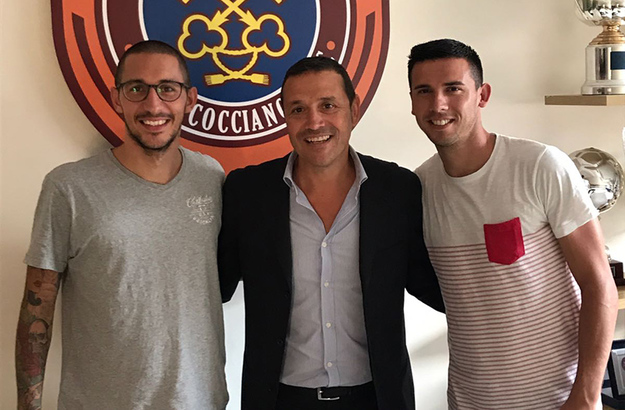 Il presidente Mari con De Vecchis e Troisi