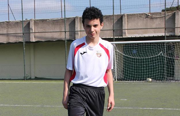 Niccolò Ortu, con la maglia del Real Tuscolano