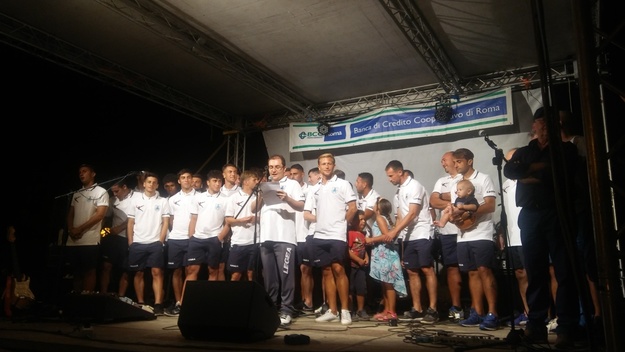 L&apos;Aprilia sul palco del Parco Friuli
