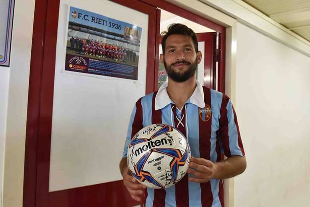 Luigi Scotto, bomber del Rieti (Foto Vannicelli/Agenzia PrimoPiano)
