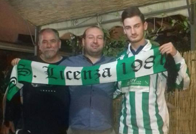 Gabriele Marra, con il presidente Ciavarella e Diego Summa ©Facebook 