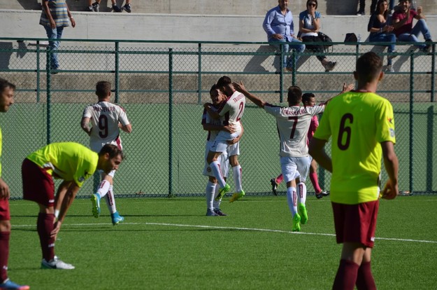 L&apos;esultanza di Marco Neri dopo il gol contro la Lupa Roma