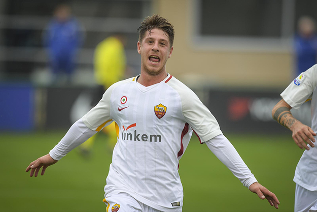 L&apos;esultanza di Marcucci (©asroma.it)