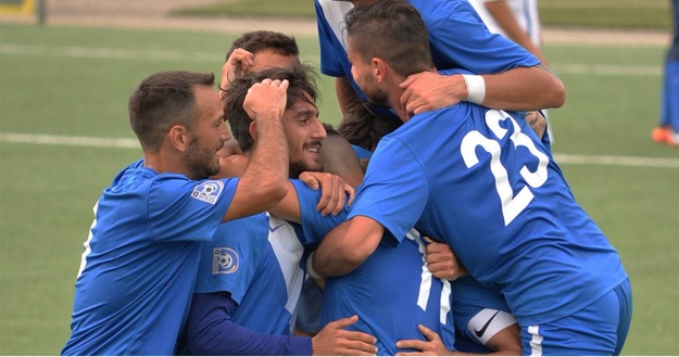 L&apos;esultanza di Nanni (@SFFAtletico)