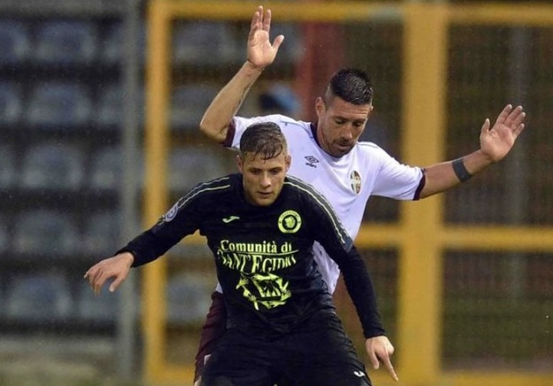 Andrea Cardillo contro il Rieti (@RietiLife)
