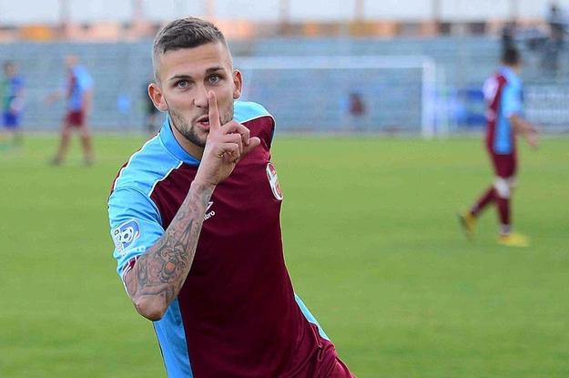 Il capocannoniere del girone G di Serie D Francesco Marcheggiani