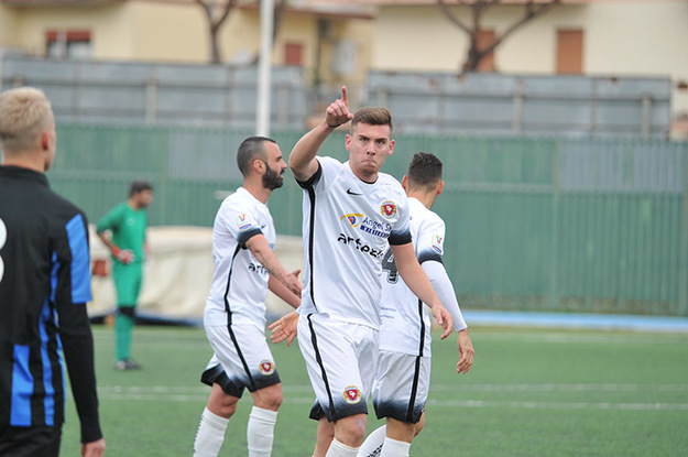 Gian Piero Tozzi, l&apos;autore del gol (©Del Gobbo)