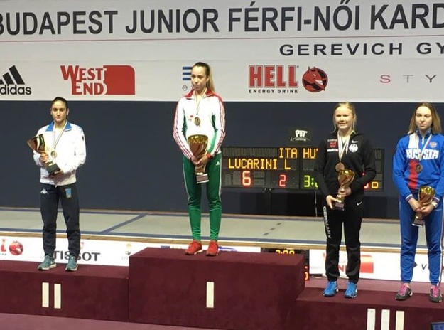Lucia Lucarini sul podio