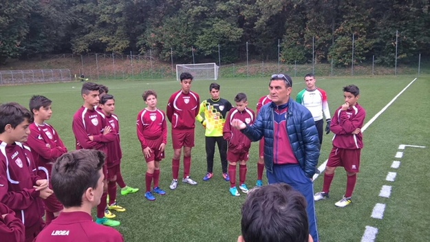 De Cinti con i suoi ragazzi
