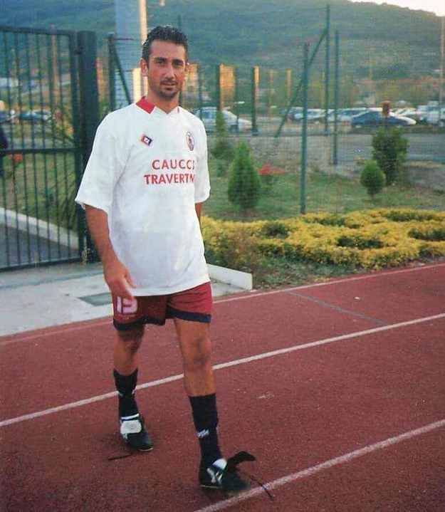 Fabrizio Ferazzoli con la maglia del Tivoli