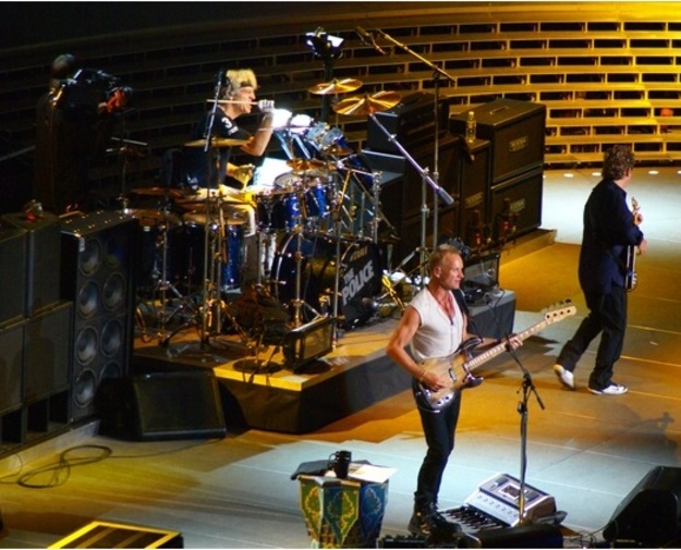 Sting sul palco con i Police