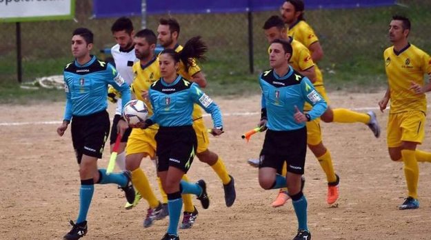 Francesca Capone in un match ad Arce